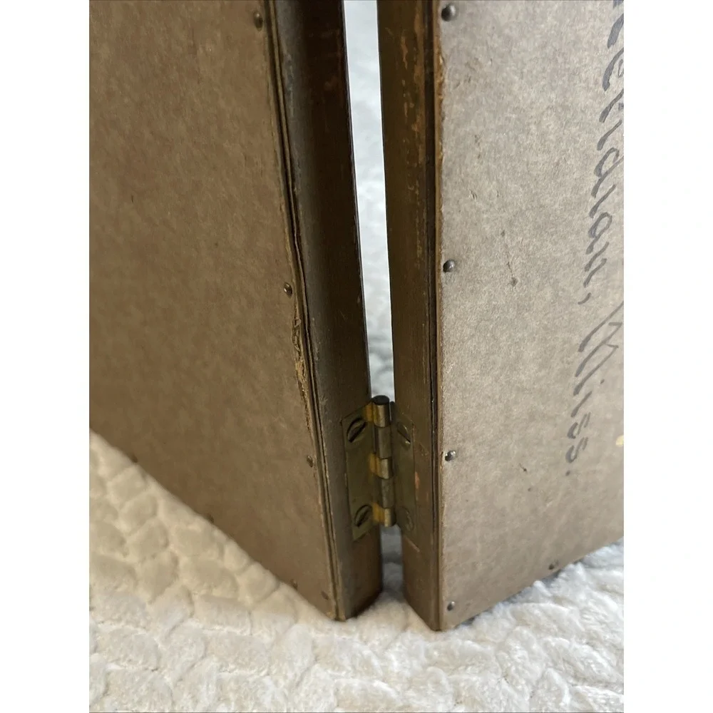 Vintage‎ Gold Wooden Double Picture Photo Frame Ornate  10